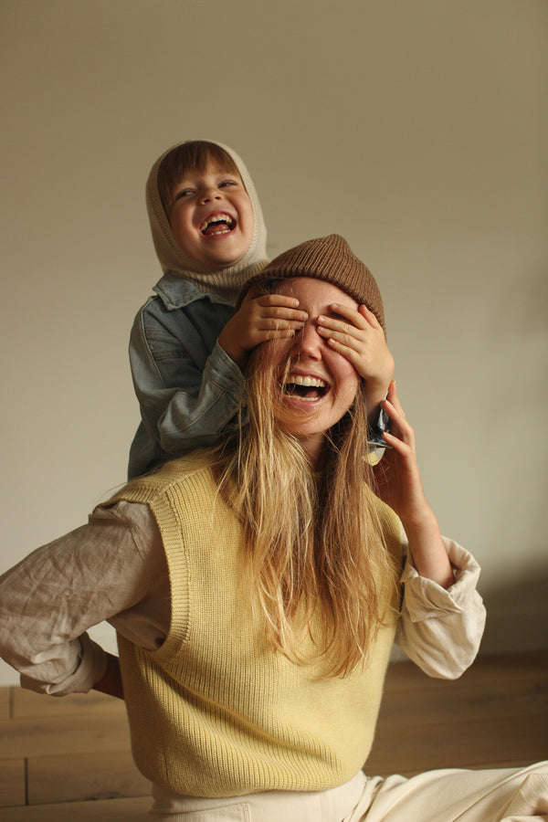 Merino-Weste Helle Light Yellow