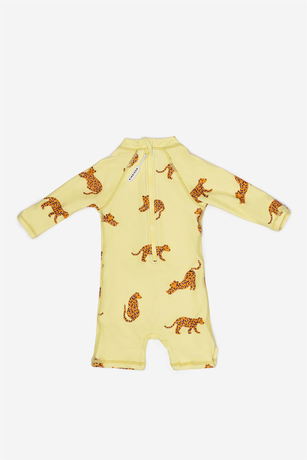 Maillot de bain bébé rose léopard