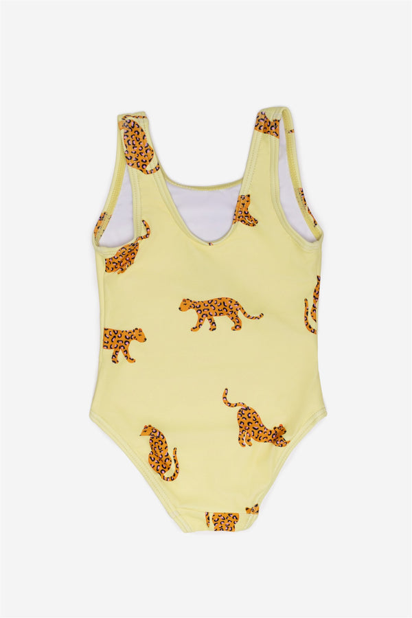 Maillot de bain rose léopard