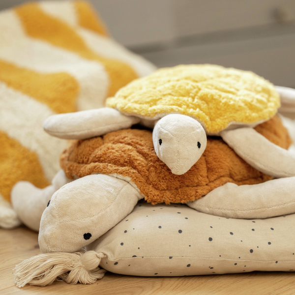 Kuscheltier Schildkröte klein safran