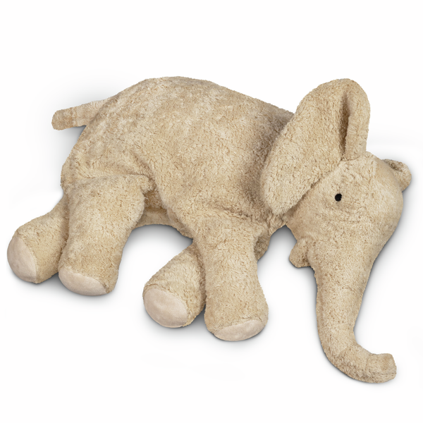 Large linen cuddly elephant