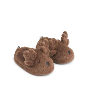 Liewood Aviaja Rentier-Hausschuhe Pecan