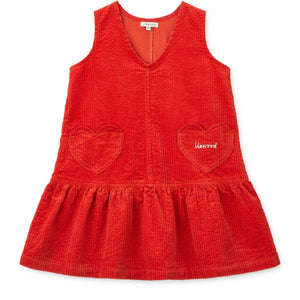 Liewood Cordkleid Arabella Apple Red aus GOTS-zertifizierter Bio-Baumwolle