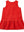 Rüschensaum und Herztaschen am Liewood Cordkleid Arabella Apple Red