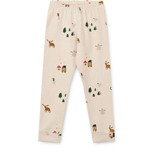 Liewood Pyjama Wilhelm Grow mit festlichem Holiday-Muster