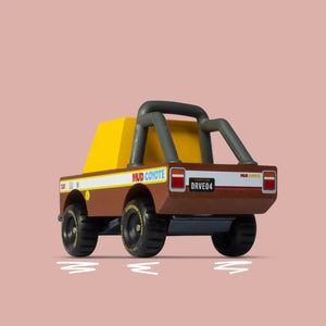 Candylab Toys Schlamm-Kojote TOONS – Detail des Offroad-Designs