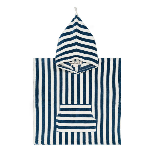 Suzon Badeponcho Midnight blue Stripes