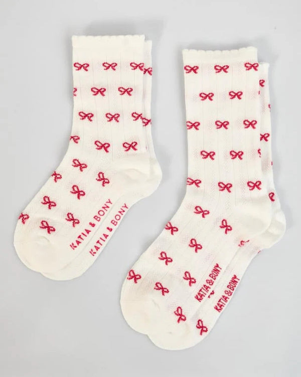 Mom & Me Bow Design Socken-Set Boxed