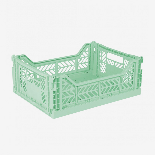 Aykasa Faltbox Midi in Warm Mint, stapelbar und faltbar