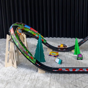 Rennbahn-Steilkurven von Candylab Toys mit Auto