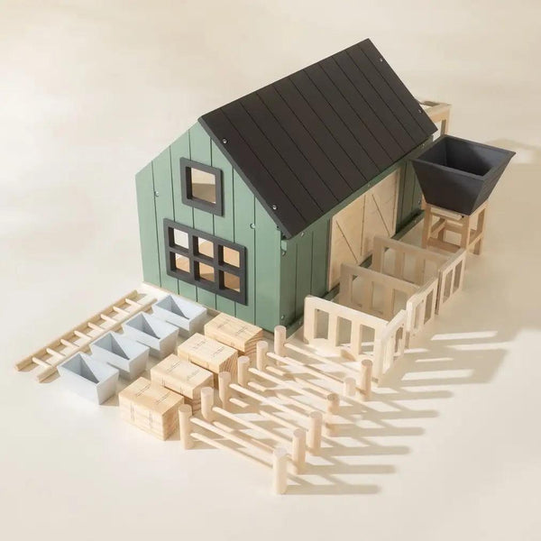 Coco Village Farmhaus und Zubehör-Set aus Holz | Puppenhaus | Beluga Kids