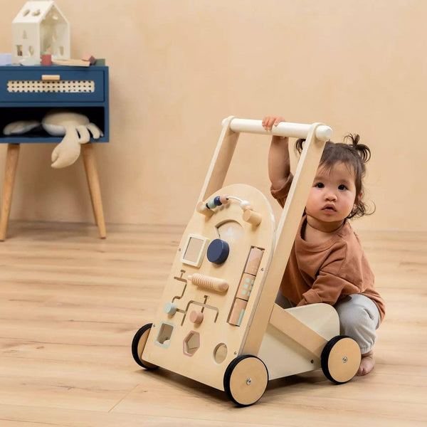 Wooden activity walker