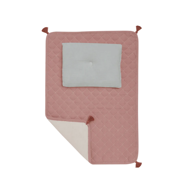 Parure de lit poussette Rose 