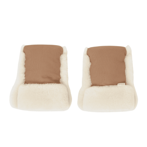 BINIBAMBA Buggy Mittens Schaffell-Handwärmer in Bruno