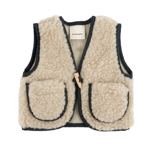 BINIBAMBA × Organic Zoo Snugglevest Merino-Weste in Peanut