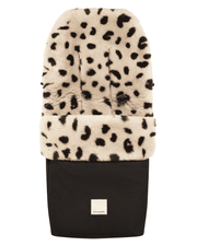 Sheepskin Footmuff Puffmuff Noir Leopard