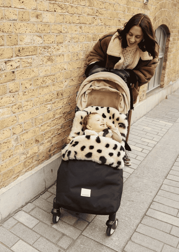 BINIBAMBA Puffmuff Noir Leopard, 102 × 48 cm, zusätzliche Ansicht