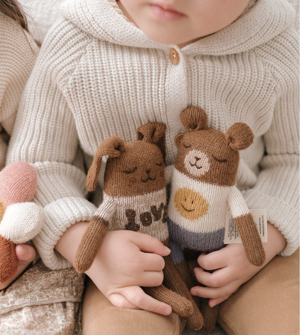 Knitted Toy Teddy Smile