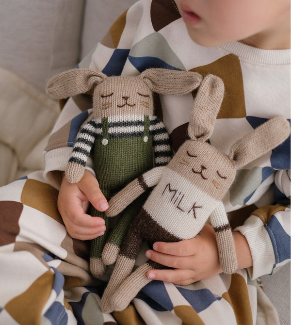 Main Sauvage x Organic Zoo Knitted Toy Bunny Green Overall