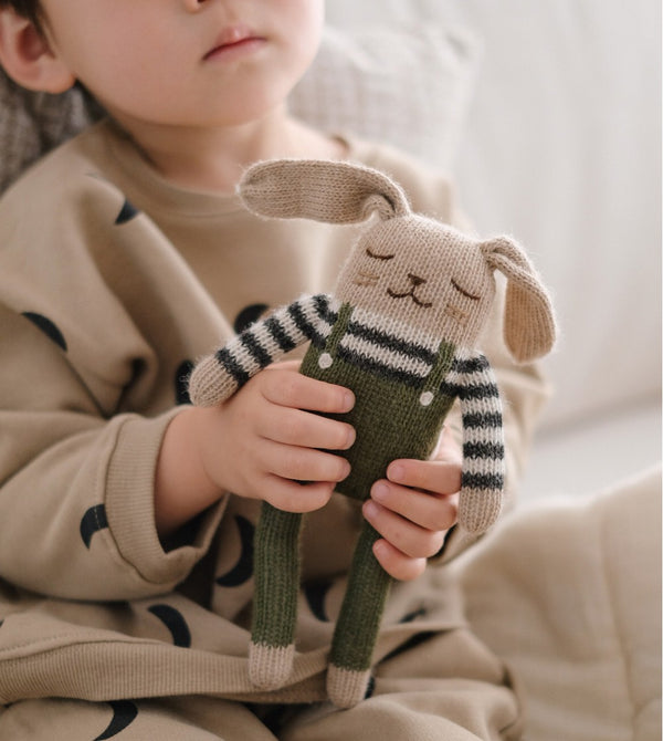 Main Sauvage x Organic Zoo Knitted Toy Bunny Green Overall