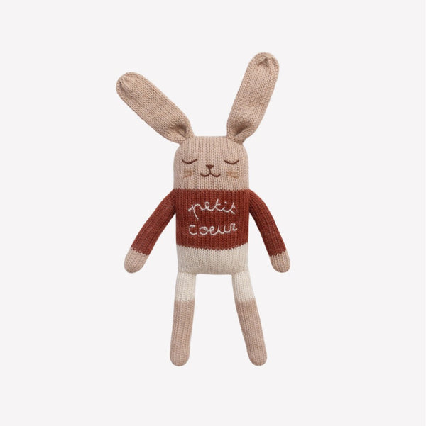 Knitted Toy Bunny Petit Coeur