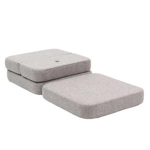 Flach ausgelegtes byKlipKlap Spielsofa in Beige w. Sand, 120 × 210 cm Liegefläche