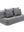 KK Canapé de jeu pliable - Gris bleu avec gris