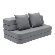 KK Canapé de jeu pliable - Gris bleu avec gris