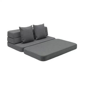 Bezugsstoff des byKlipKlap Spielsofas Blue Grey, OEKO-TEX-geprüftes Polyester