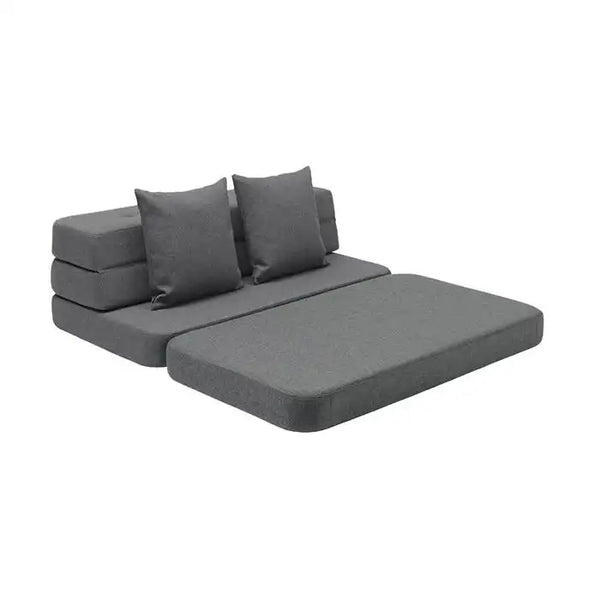 KK Canapé de jeu pliable - Gris bleu avec gris