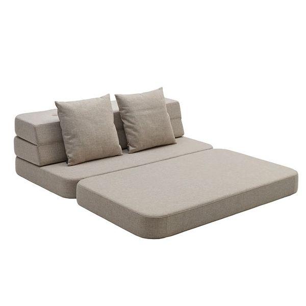 KK 3 Fold Sofa - Beige w. Sand