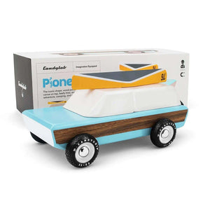 Pionier Blue von Candylab aus Buchenholz, 18,7 cm lang