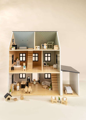 Holzauto aus dem Coco Village Puppenhaus-Aussenset