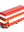 Roter Doppeldeckerbus von Candylab Toys aus Buchenholz
