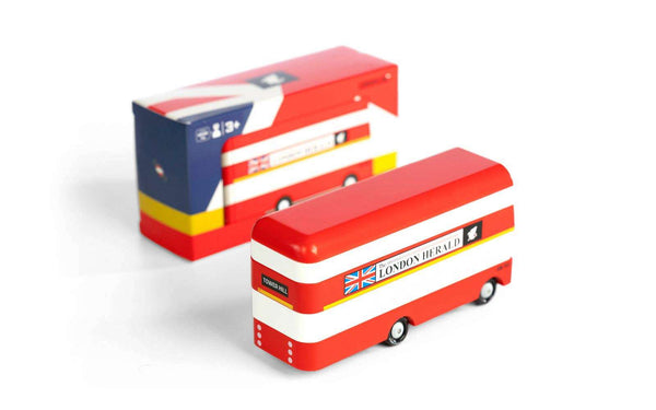Londoner Bus von Candylab Toys, 14,5 cm lang
