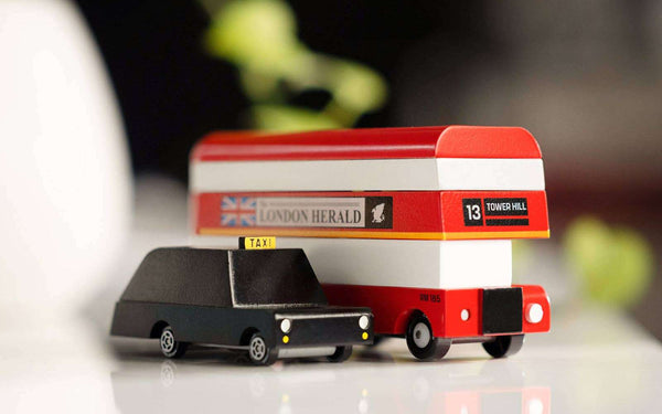 Doppeldeckerbus aus Holz von Candylab Toys ab 3 Jahren