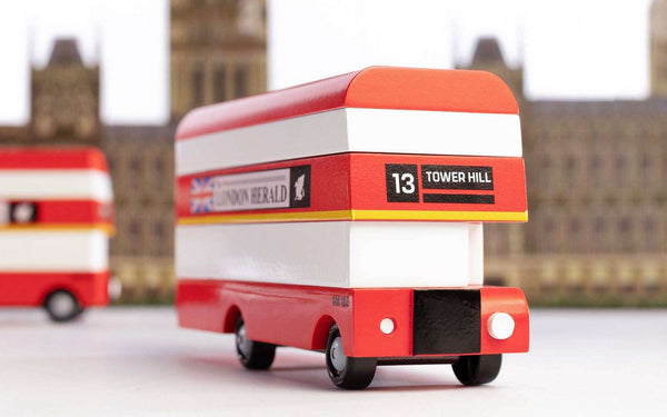 Candylab Toys Londoner Bus aus massivem Buchenholz