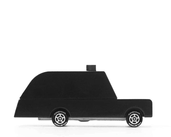Candylab Toys Londoner Taxi aus Holz in Schwarz