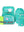 Set de cartable Light 6 pièces Unique Seashell turquoise