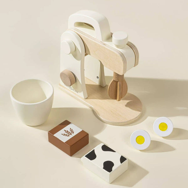 Wooden food processor and accessories