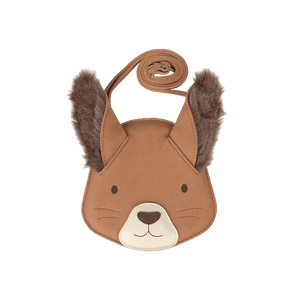 Donsje Britta Exclusive Umhängetasche Squirrel aus Walnut-Nubuk