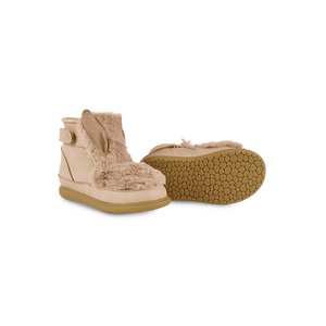 Schafwollfutter im Inneren der Roumi Babyschuhe von Donsje