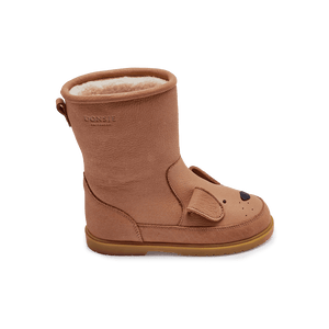 Warmes Schafwollfutter im Wadudu Winterstiefel Hazelnut