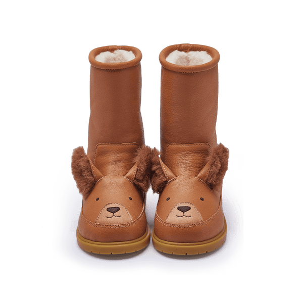 Donsje Wadudu Exclusive Winterstiefel Squirrel Fudge – Lederstiefel mit Eichhörnchen