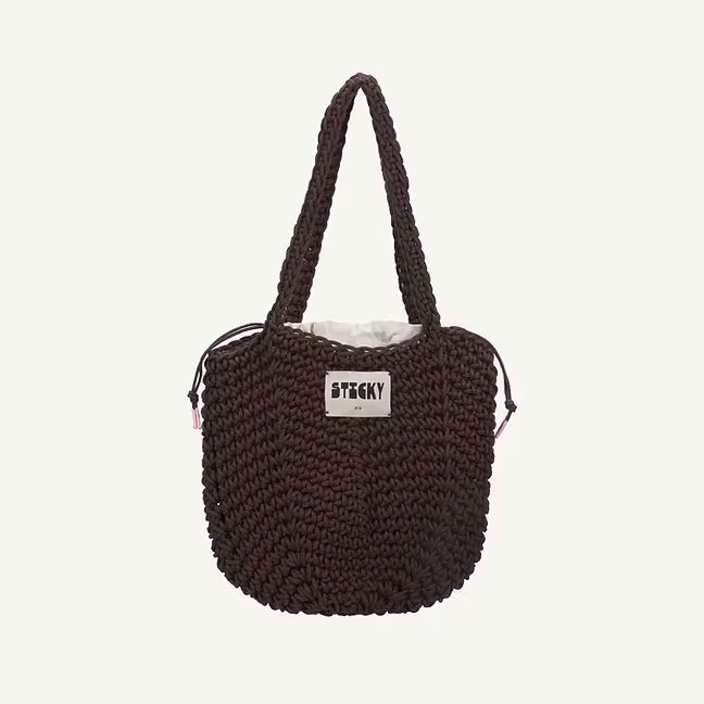 Sticky Sis Club Crochet Tasche Chocolate