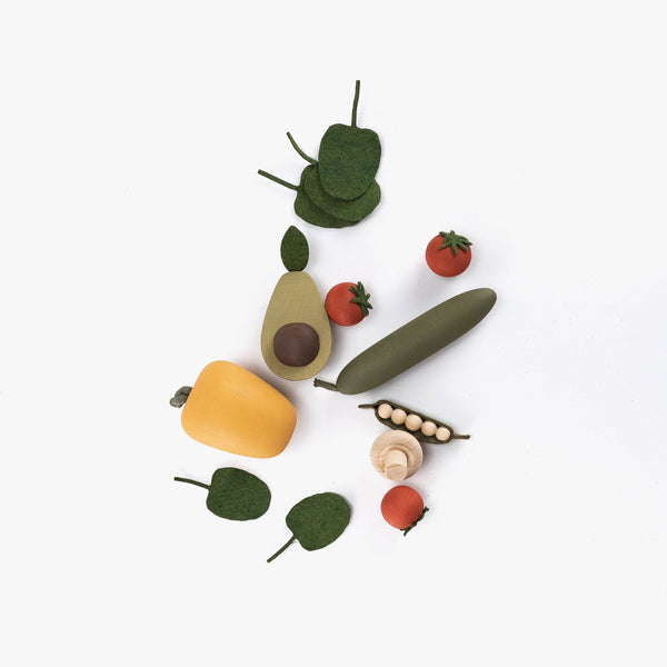 Salat Spielzeug-Set aus Holz