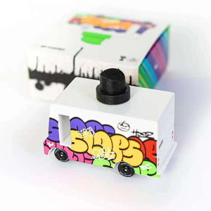 Silikon-Sprühdose auf dem Candylab Graffiti Schwarz