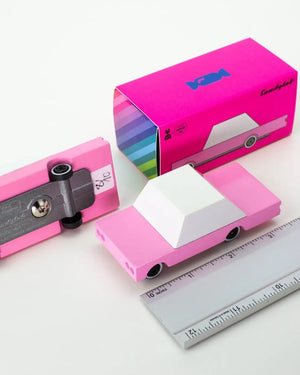 Candylab Toys Limousine Rosa aus massivem Buchenholz