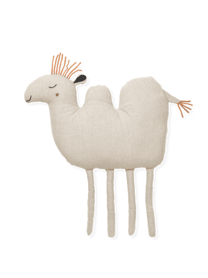 ferm LIVING Kamel Kissen Natural aus 100 % Leinen, 47 x 51 cm