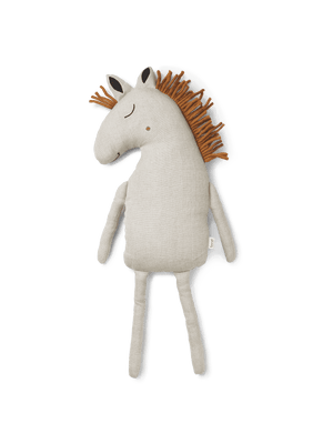 ferm LIVING Pferde Kissen Natural aus 100 % Leinen, 22 x 70 cm
